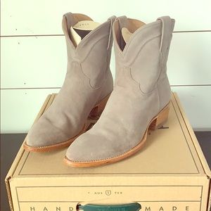 Tecovas Suede booties